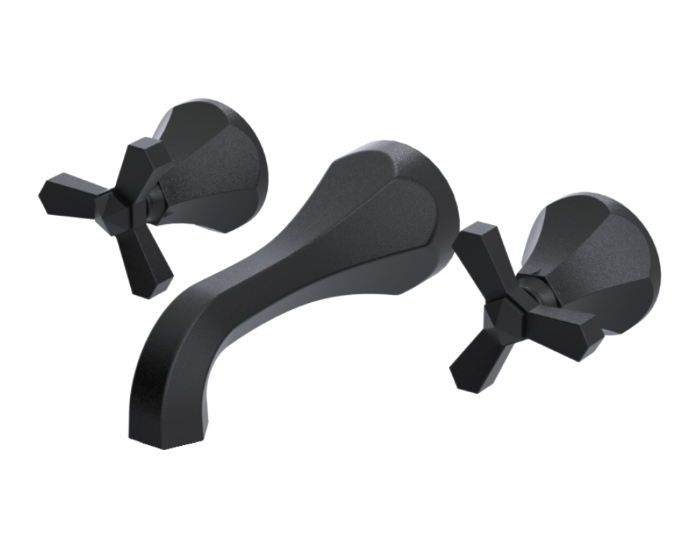 RUBINET 1GHXC Hexis Wall Mount Lav. Set. (less drain) Trim Only