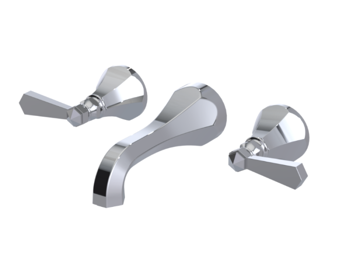 RUBINET 1GHXL Hexis Wall Mount Lav. Set. (less drain) Trim Only Main image