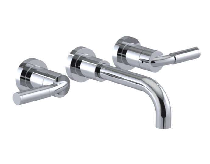 RUBINET 1GNLL Genesis Wall Mount Lav. Set.  with LaSalle Spout (less drain) Trim Only