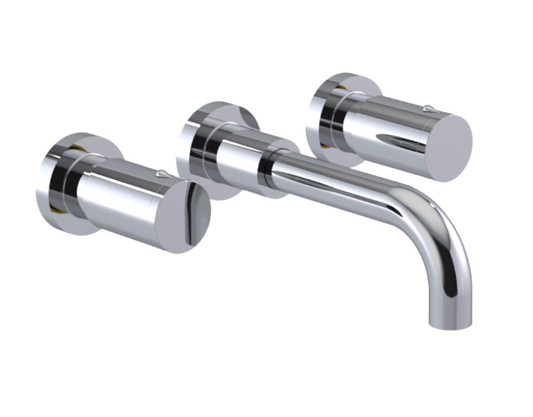 RUBINET 1GNLR Genesis Wall Mount Lav. Set.  with LaSalle Spout (less drain) Trim Only