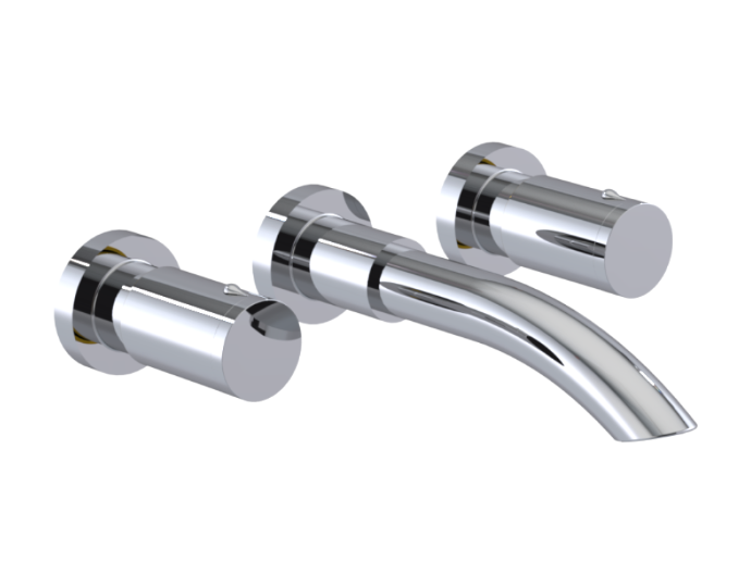 RUBINET 1GNVR Nouveau Wall Mount Lav. Set. (less drain) Trim Only