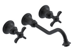 RUBINET 1GRV2C Raven Wall Mount Lav. Set.with Extended Spout. (Less Drain) Trim Only