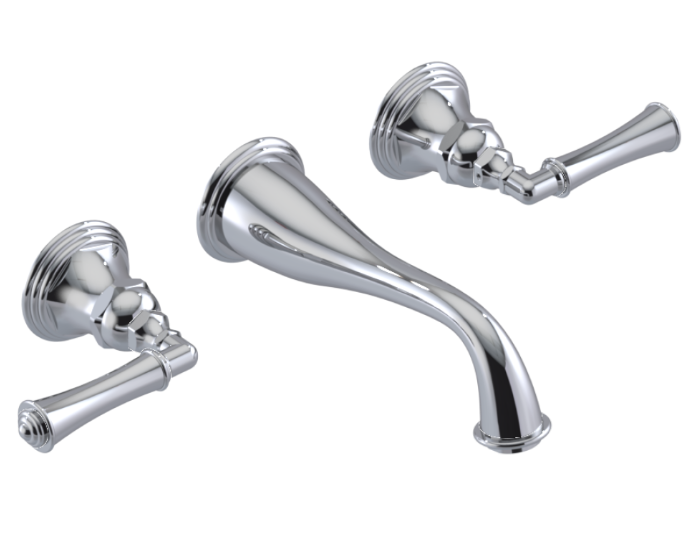RUBINET 1GRVJL Raven Wall Mount Lav. Set with Jasmin spout (Less Drain) Trim Only Main image