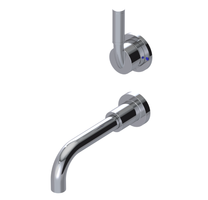 RUBINET 1JNLL Nouveau Wall Mount Single Control Lav. Set. with LaSalle Spout (less drain) Trim Only Main image
