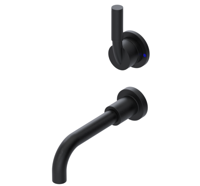 RUBINET 1JNLL Nouveau Wall Mount Single Control Lav. Set. with LaSalle Spout (less drain) Trim Only Secondary image