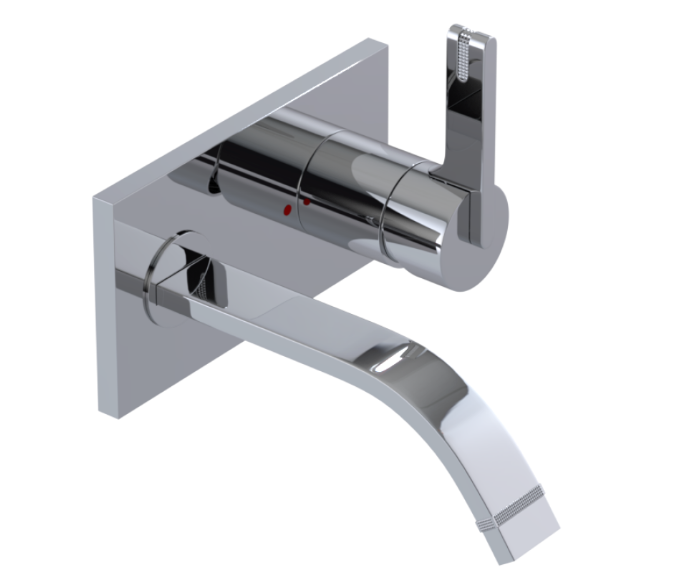 RUBINET 1JRTL R10 Wall Mount Single Control Lav. Set. (less drain) Trim Only