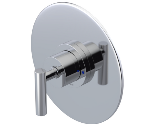 RUBINET 202GNL Genesis Pressure Balance Shower with 8" Wall Mount Shower Head (Trim Only)