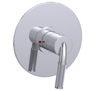 RUBINET 202HOR H2O Pressure Balance Shower with 8" Wall Mount Shower Head & Arm (Trim Only)