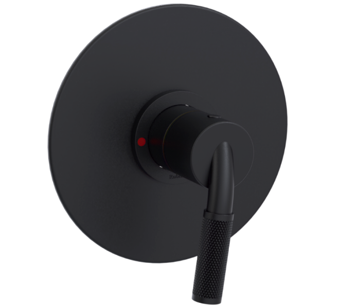 RUBINET 202HOR H2O Pressure Balance Shower with 8" Wall Mount Shower Head & Arm (Trim Only)