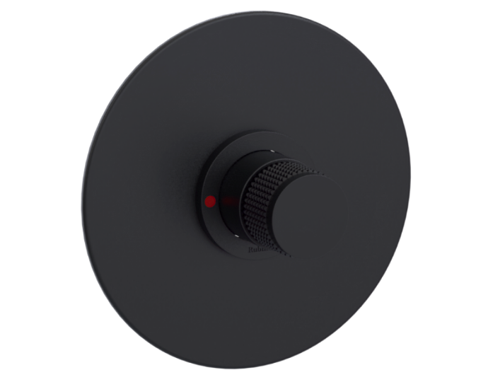 RUBINET 202HOR H2O Pressure Balance Shower with 8" Wall Mount Shower Head & Arm (Trim Only)