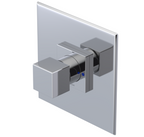 RUBINET 202RSQ Seven Pressure Balance Shower with Fixed Shower Head & Arm/ 8" Wall Mount-Trim Only