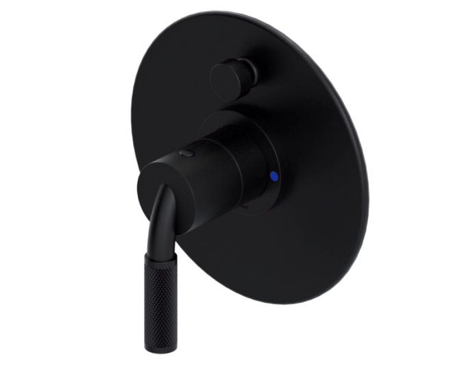 RUBINET 212HOR H2O Pressure Balance Shower with 8" Wall Mount Shower Head & Arm, Hand Held Shower, Adjsutable Slide Bar & Integral Supply (Trim Only)