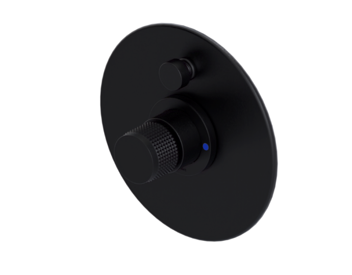 RUBINET 212HOR H2O Pressure Balance Shower with 8" Wall Mount Shower Head & Arm, Hand Held Shower, Adjsutable Slide Bar & Integral Supply (Trim Only)