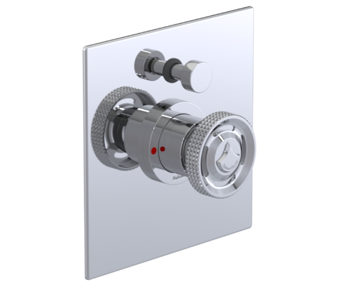 RUBINET 212LAR LaSalle Pressure Balance Shower with Fixed Shower Head & Arm,
Hand Held Shower, Adjustable Slide Bar & Integral Supply 8? Wall Mount Trim Only