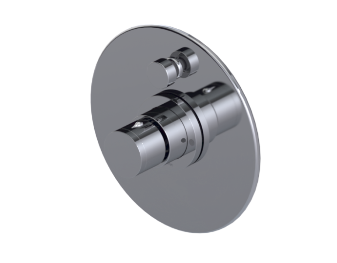 RUBINET 212NVR Nouveau Pressure Balance Shower with Fixed Shower Head & Arm,
Hand Held Shower, Adjustable Slide Bar & Integral Supply 8? Wall Mount Trim Only