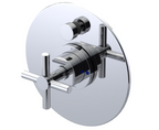 RUBINET 222GNL Genesis Pressure Balance Tub & Shower with 8" Wall Mount Shower Head & Arm with Tub Filler Spout (Trim Only)