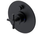 RUBINET 222GNL Genesis Pressure Balance Tub & Shower with 8" Wall Mount Shower Head & Arm with Tub Filler Spout (Trim Only)