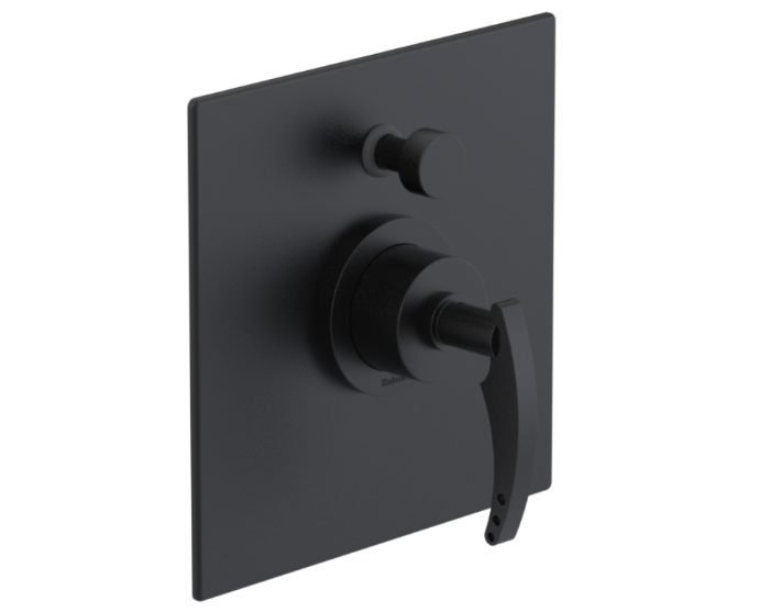 RUBINET 222LAR LaSalle Pressure Balance Tub & Shower with
Fixed Shower Head & Arm with Tub Filler Spout 8? Wall Mount Trim Only