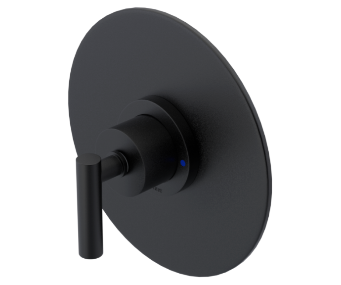 RUBINET 232GNL Genesis Pressure Balance Tub & Shower with Three Way Diverter Shared Flow, 8" Wall Mount Shower Head & Arm, Tub Filler Spout, Hand Held Shower, Adjustable Slide Bar & Integral Supply (Trim Only)