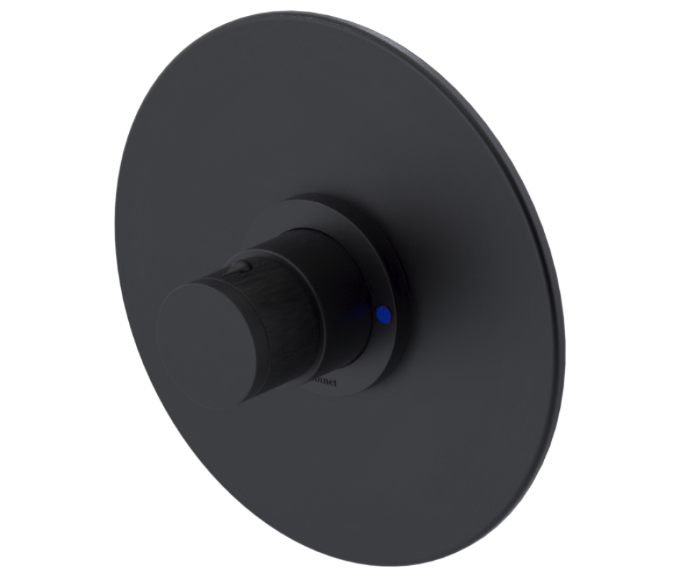 RUBINET 232NVR Nouveau Pressure Balance Tub & Shower with Three Way Diverter
Shared Flow, Fixed Shower Head & Arm, Tub Filler Spout,
Hand Held Shower, Adjustable Slide Bar & Integral Supply 8? Wall Mount Trim Only