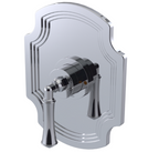 RUBINET 232RVL Raven Pressure Balance Tub & Shower with Three Way Diverter Shared Flow, 8" Wall Mount Shower Head, Tub Filler Spout, Hand Held Shower, Adjustable Bar & Integral Supply (Trim Only)