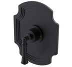 RUBINET 233RVL Raven Pressure Balance Tub & Shower with Three Way Diverter Shared Flow, 8" Ceiling Mount Shower Head, Tub Filler Spout, Hand Held Shower, Adjustable Bar & Integral Supply (Trim Only)