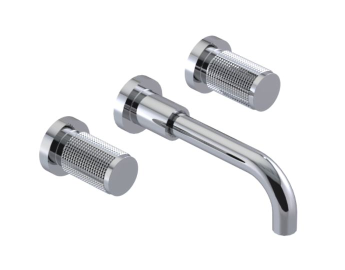 RUBINET 3BHLR H2O Wall Mount Tub Filler with LaSalle Spout  Trim Only