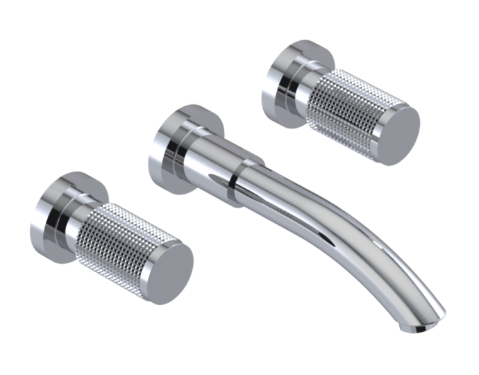 RUBINET 3BHOR H2O Wall Mount Tub Filler Trim Only