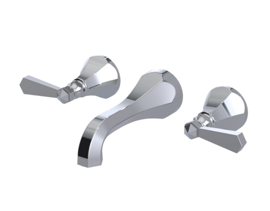 RUBINET 3BHXL Hexis Wall Mount Tub Filler Trim Only