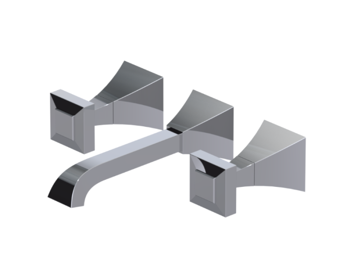 RUBINET 3BICQ Ice Wall Mount Tub Filler Trim Only