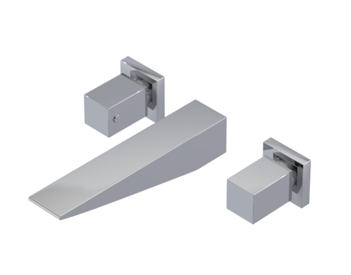 RUBINET 3BRSQ Seven Wall Mount Tub Filler Trim Only