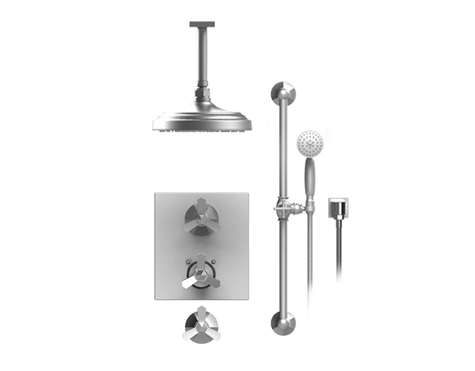 RUBINET 42HXL Hexis Temperature Control Shower with Two Separate Volum ...