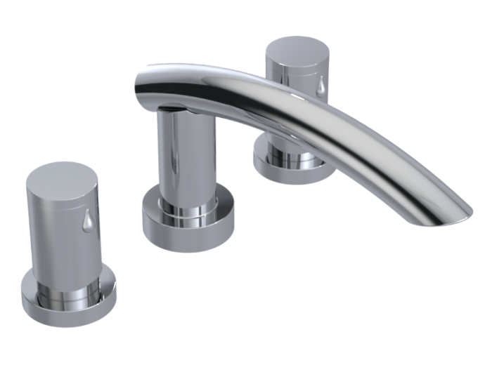 RUBINET 5ANVR Nouveau Roman Tub Filler (Trim Only) Main image