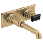 BRIZO INVARI T65776LF Two-Hole, Single-Handle Wall Mount Lavatory Faucet - Knob Handle 1.2 GPM