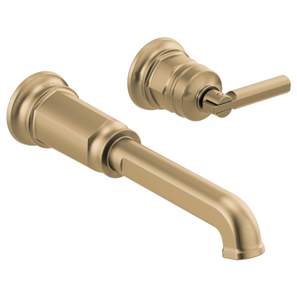 BRIZO INVARI T65776LF Two-Hole, Single-Handle Wall Mount Lavatory Faucet - Lever Handle 1.2 GPM Main image