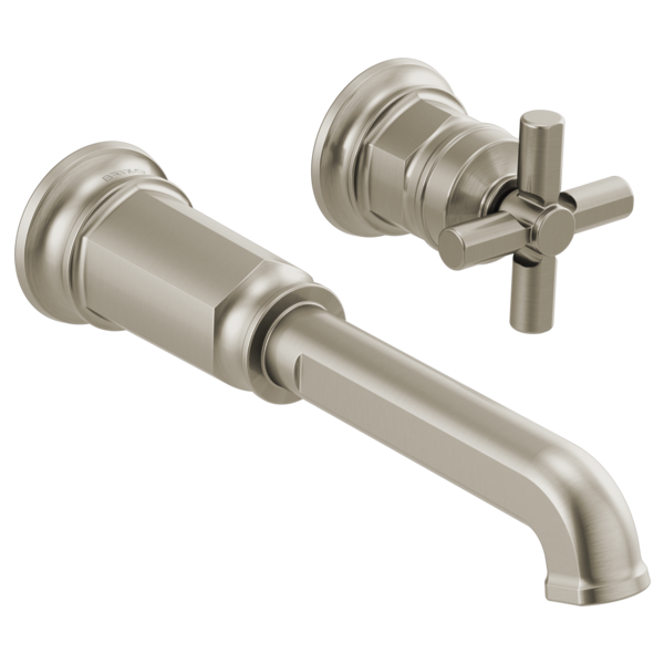 BRIZO T65776LF Two-Hole, Single-Handle Wall Mount Lavatory Faucet - Cross Handle 1.5 GPM Secondary image