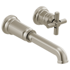 BRIZO T65776LF Two-Hole, Single-Handle Wall Mount Lavatory Faucet - Cross Handle 1.5 GPM