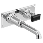 BRIZO INVARI T65776LF Two-Hole, Single-Handle Wall Mount Lavatory Faucet - Knob Handle 1.2 GPM