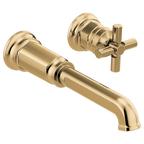 BRIZO INVARI T65776LF Two-Hole, Single-Handle Wall Mount Lavatory Faucet - Cross Handle 1.2 GPM