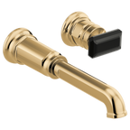 BRIZO T65776LF Two-Hole, Single-Handle Wall Mount Lavatory Faucet - Knob Handle 1.5 GPM