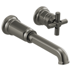 BRIZO T65776LF Two-Hole, Single-Handle Wall Mount Lavatory Faucet - Cross Handle 1.5 GPM