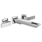 BRIZO VETTIS T65886LF Two-Handle Wall Mount Lavatory Faucet With Open-Flow Spout 1.2 GPM