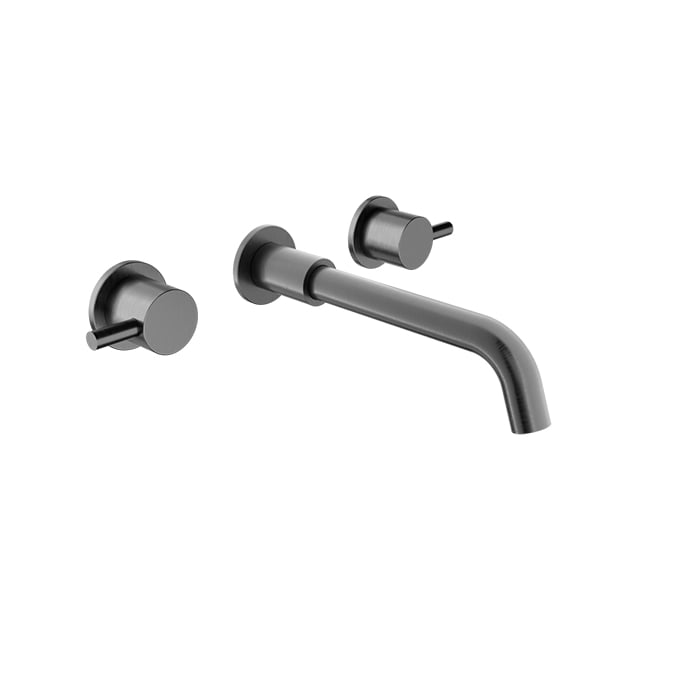BARIL ZIP B66 T66-8041-00L Trim only for two handles wall-mounted lavatory faucet, drain not included