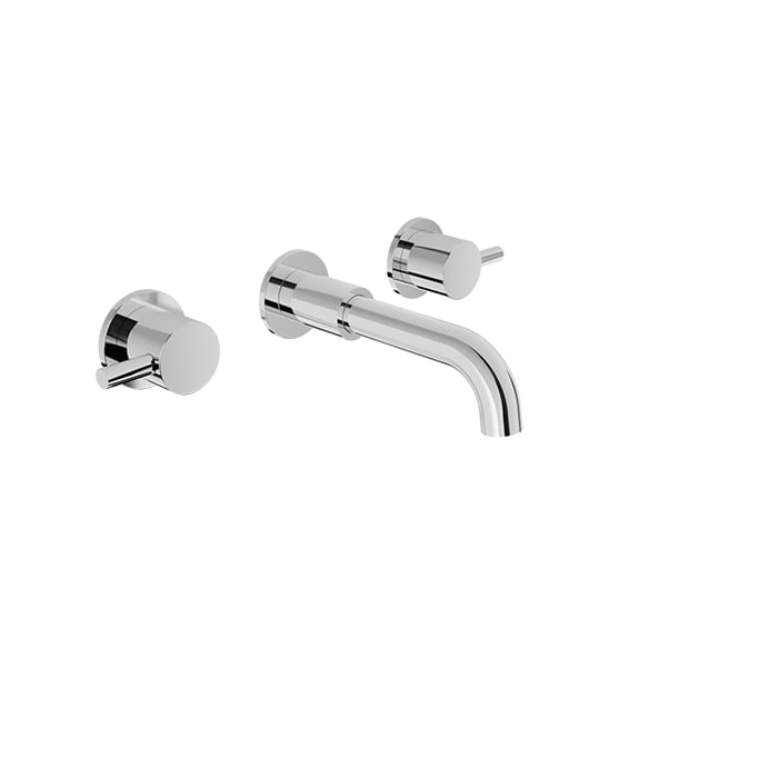 BARIL ZIP B66 T66-8046-00L Trim only for two handles wall-mounted lavatory faucet, drain not included