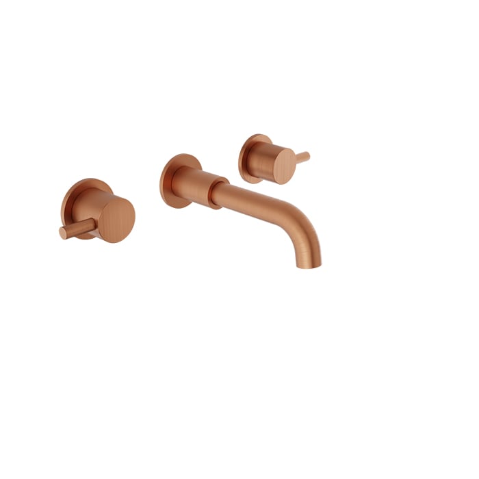 BARIL ZIP B66 T66-8046-00L Trim only for two handles wall-mounted lavatory faucet, drain not included