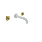 BARIL Air B80 T80-8046-00L Trim Only For Two Handles Wall-Mounted Lavatory Faucet, Drain Not Included - matte-white - Symmetrical