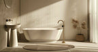 BARIL Air B80 T80-8046-00L Trim Only For Two Handles Wall-Mounted Lavatory Faucet, Drain Not Included - warm-gold - Symmetrical