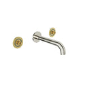 BARIL Air B80 T80-8046-00L Trim Only For Two Handles Wall-Mounted Lavatory Faucet, Drain Not Included - polished-nickel - Symmetrical
