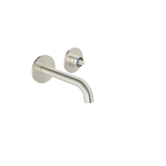 BARIL Air B80 T80-8106-00L Trim Only For Single Lever Wall-Mounted Lavatory Faucet, Drain Not Included - brushed-nickel - Asymmetrical