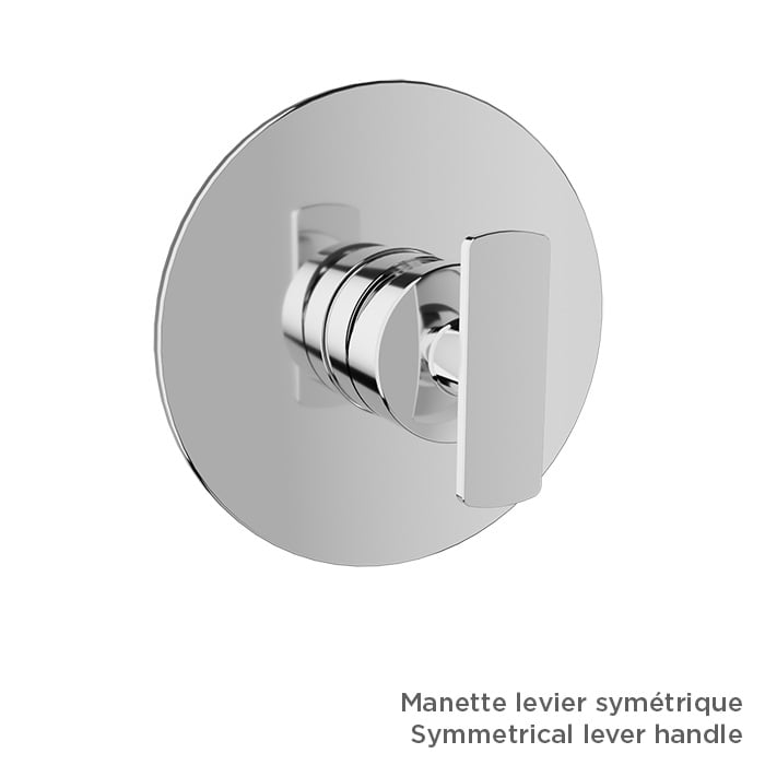 BARIL Air B80 T80-9101-00 Trim Only For Pressure-Balanced Shower Control Valve (Without Handle) - matte-white - Symmetrical